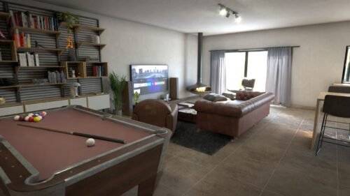 Maison à Fontvieille, aux pieds des Alpilles. Salon cosy